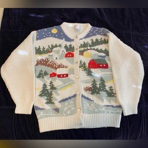 Vintage Orvis Christmas Sweater Ugly Sweater